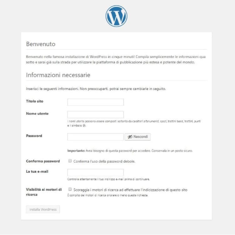 Come installare WordPress in locale con XAMPP