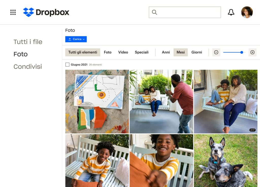 Dropbox servizio di archiviazione