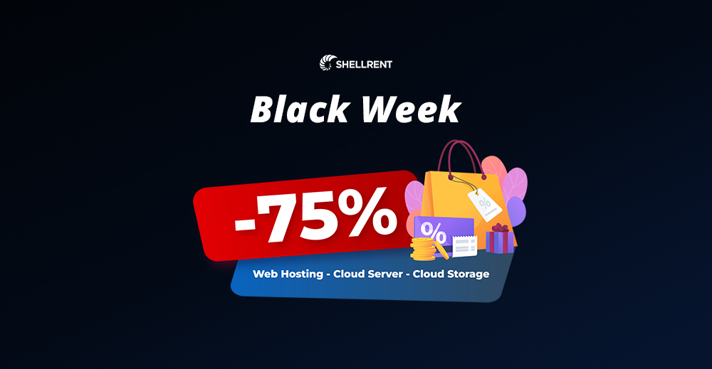 Black Week Shellrent: -70% su Hosting, Cloud, Storage e molti servizi web aggiuntivi